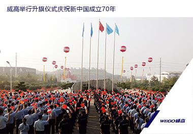 我司举行升旗仪式庆祝新中国成立70年